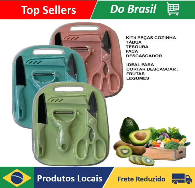 Kit Chef Completo 4 Peças