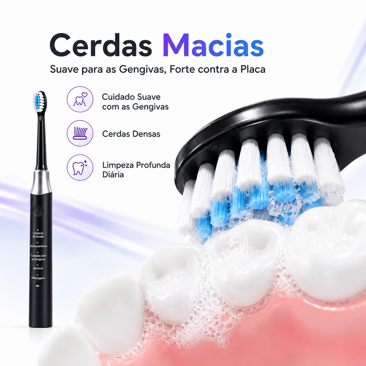 SonicSmile Pro – Escova Elétrica Sônica Recarregável