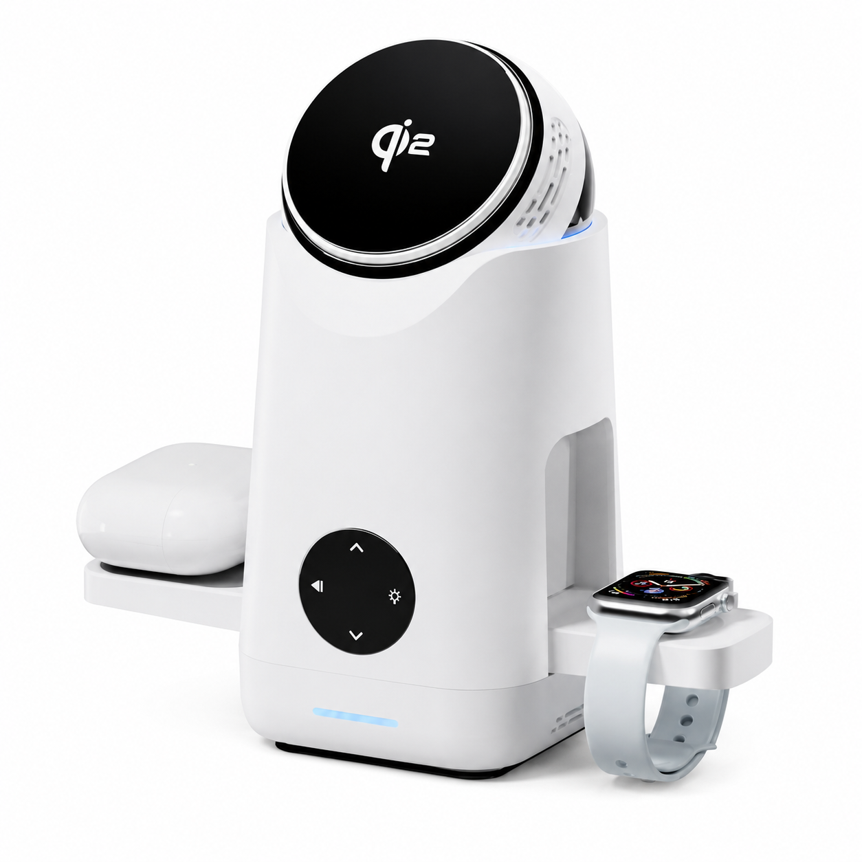 ChargeStation Pro Qi2 – Carregador Magnético Inteligente 3 em 1