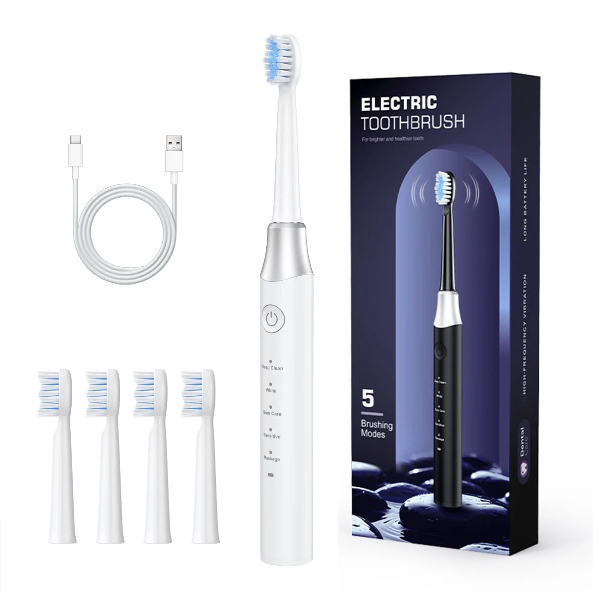 SonicSmile Pro – Escova Elétrica Sônica Recarregável