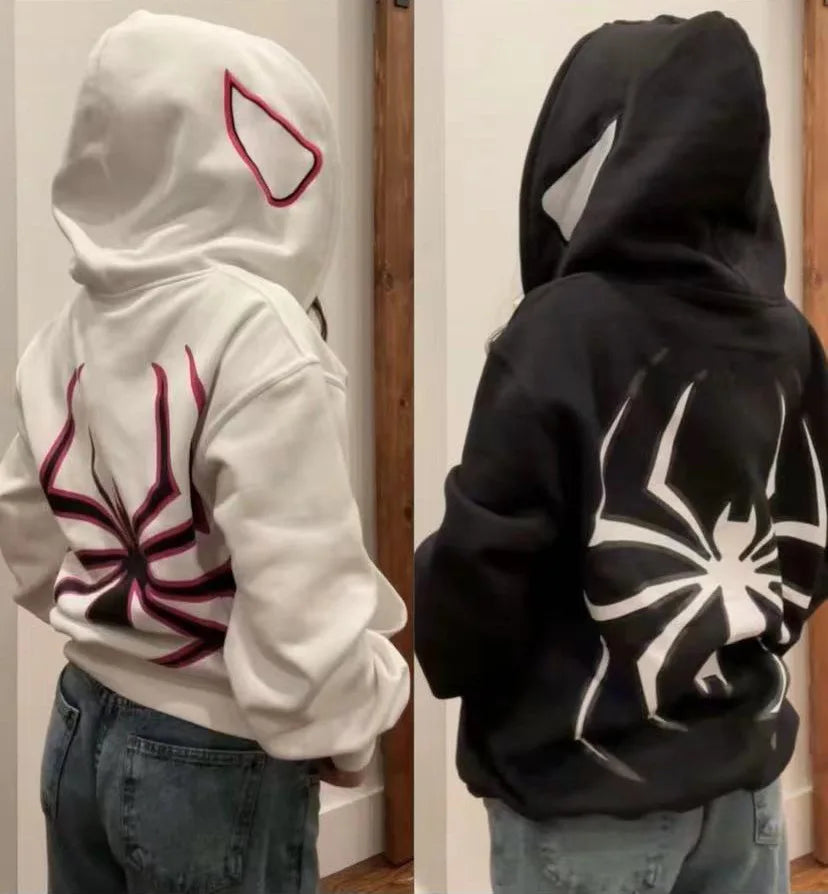 Hoodie Spider Oversized | Estilo Y2K Premium