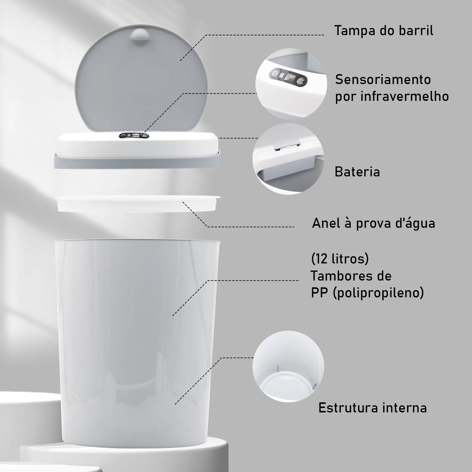 Lixeira Inteligente com Sensor Automático
