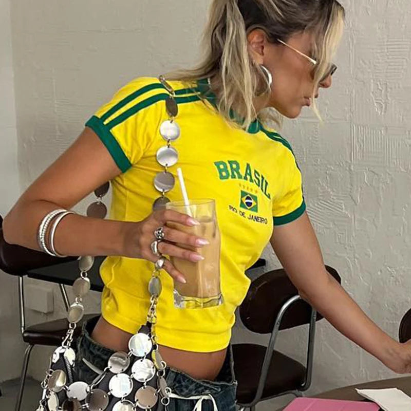 Cropped Brasil Vintage