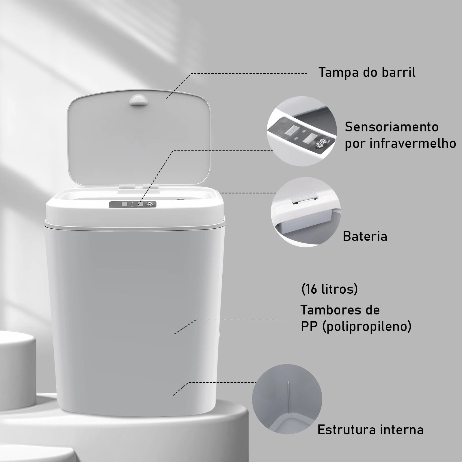 Lixeira Inteligente com Sensor Automático