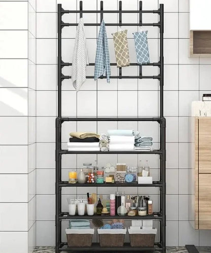 Organizador 3 em 1 Premium – Sapateira, Cabideiro e Closet Compacto