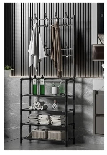 Organizador 3 em 1 Premium – Sapateira, Cabideiro e Closet Compacto