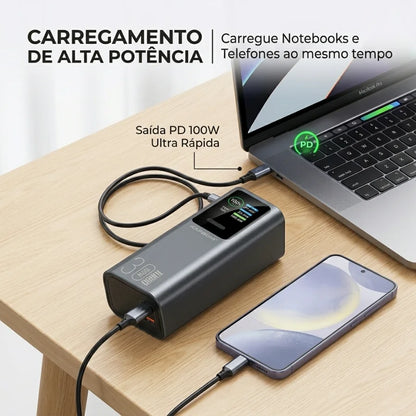 UltraCharge Pro 30000 – Power Bank 165W com 30.000mAh