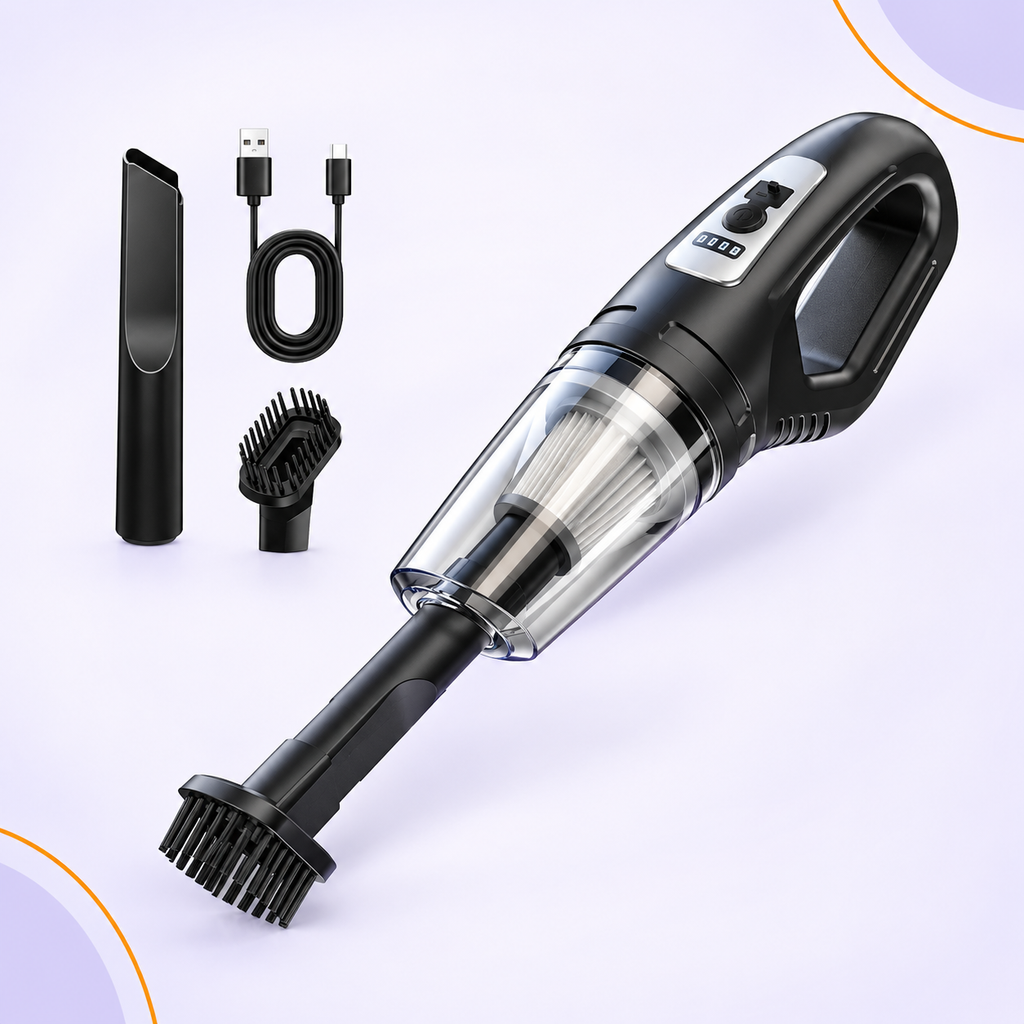 TurboVac Pro – Aspirador Portátil Sem Fio 120W