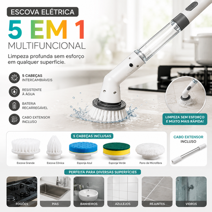 TurboClean – Escova Elétrica de Limpeza Profunda