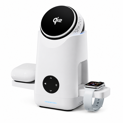 ChargeStation Pro Qi2 – Carregador Magnético Inteligente 3 em 1