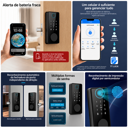 SmartLock Pro™ | Fechadura Digital 5 em 1