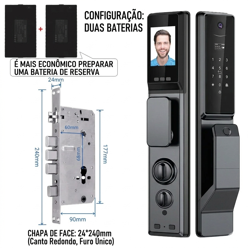 VisionGuard | Fechadura Inteligente com Câmera e Reconhecimento Facial