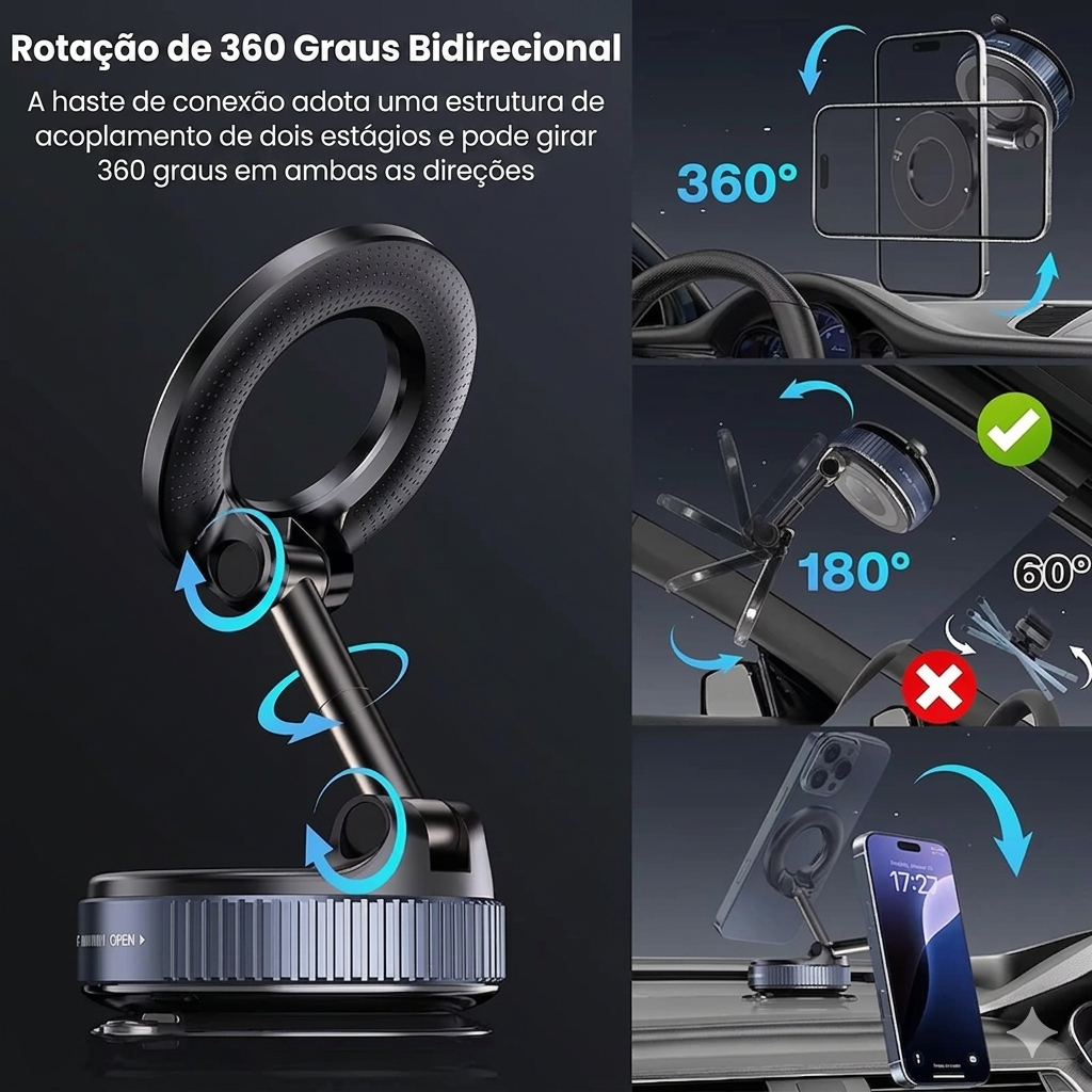 Suporte MagSafe 360° Premium
