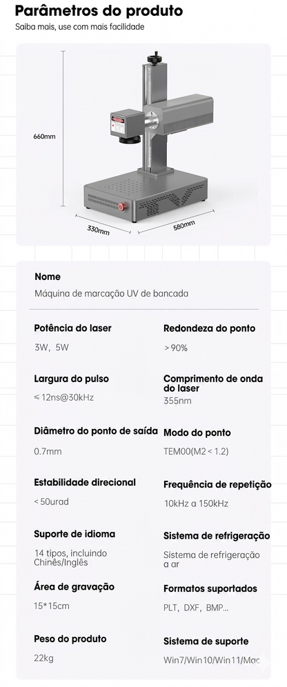 LaserMark Pro - Máquina Laser Profissional