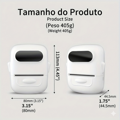 P50 Pro – Impressora Térmica Portátil Bluetooth para Etiquetas Personalizadas