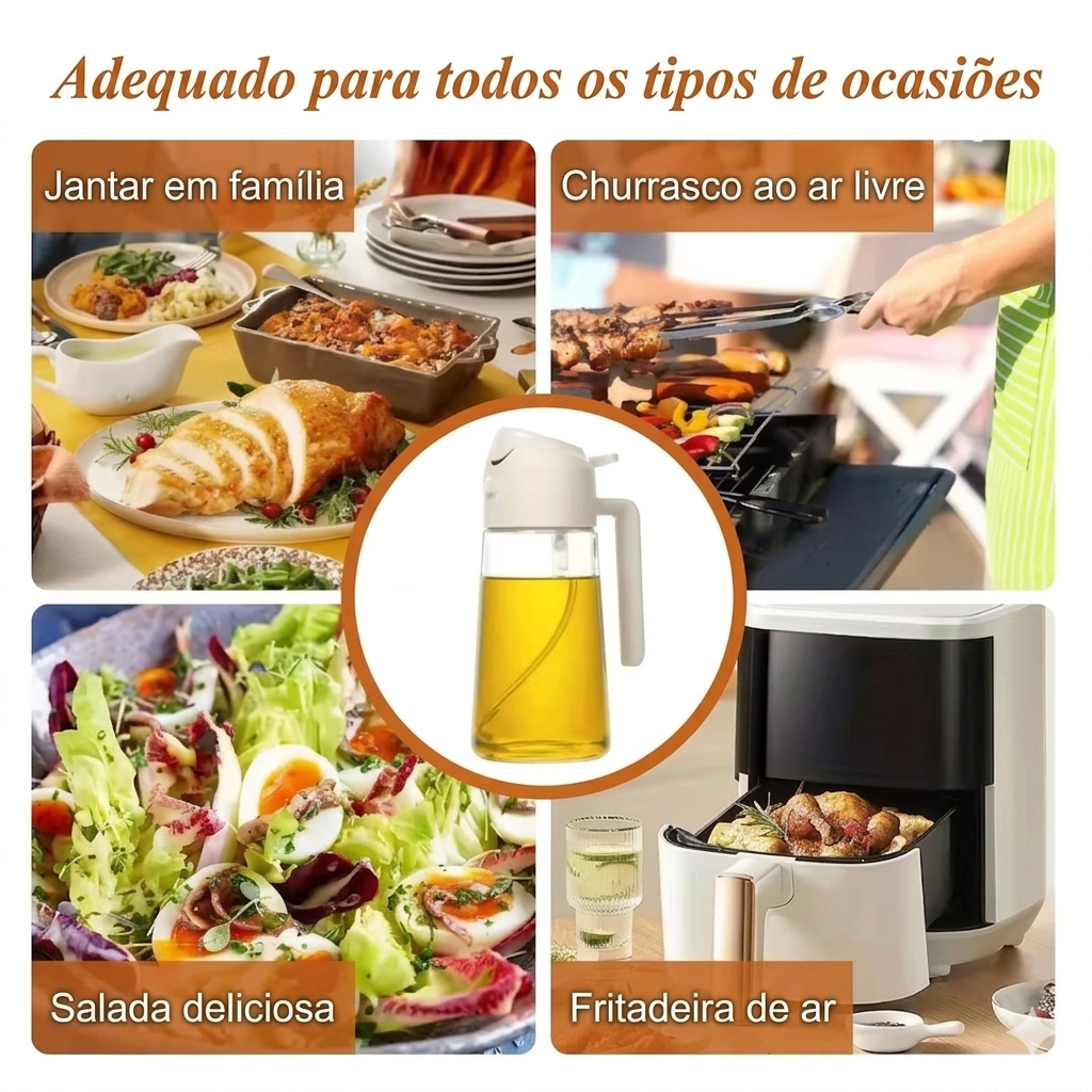 Pulverizador de Azeite 2 em 1