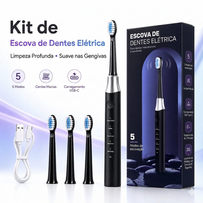 SonicSmile Pro – Escova Elétrica Sônica Recarregável