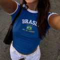 Cropped Brasil Vintage