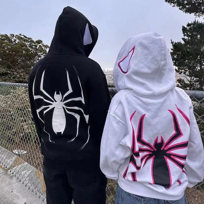 Hoodie Spider Oversized | Estilo Y2K Premium