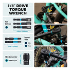 Kit Chave com 21 Peças de Torque para Bicicleta.
