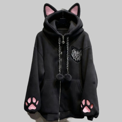 Kitty Fleece | Jaqueta Feminina com Orelhas de Gato