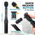 Kit Chave com 21 Peças de Torque para Bicicleta.