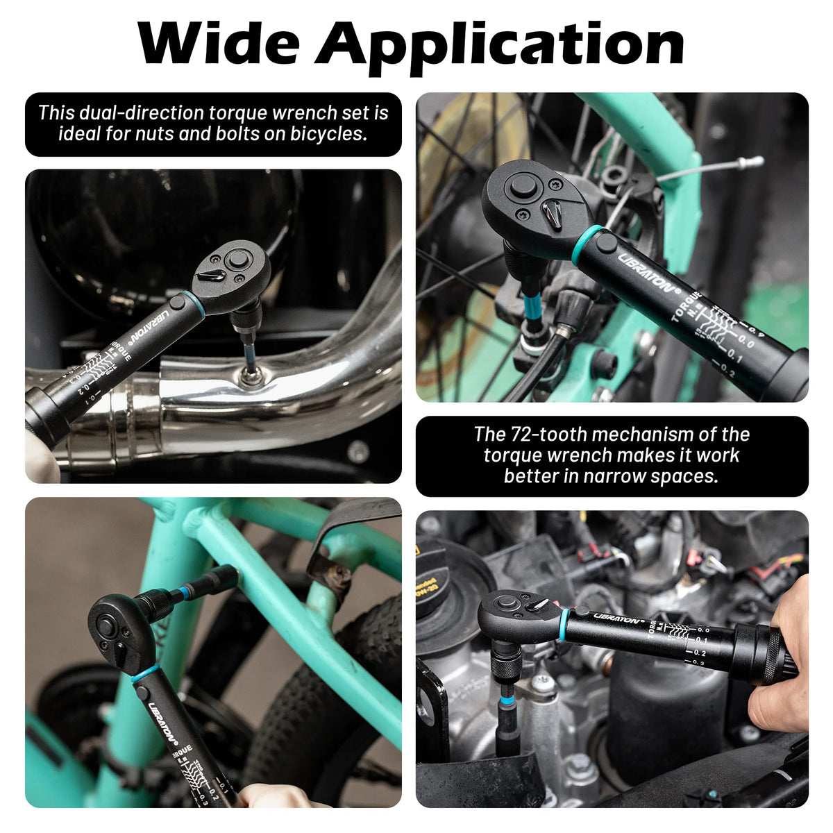 Kit Chave com 21 Peças de Torque para Bicicleta.