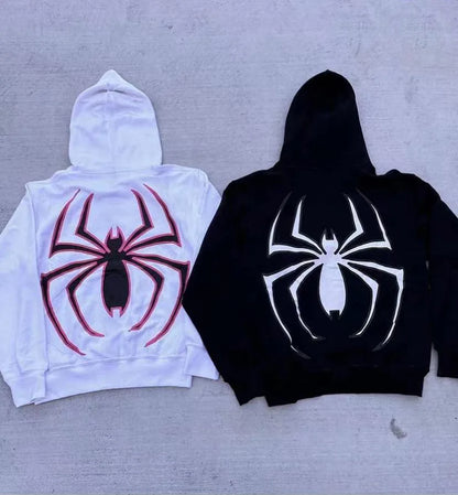 Hoodie Spider Oversized | Estilo Y2K Premium