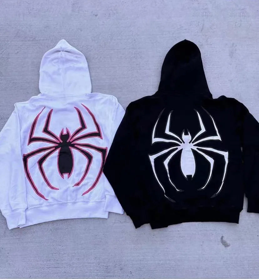 Hoodie Spider Oversized | Estilo Y2K Premium