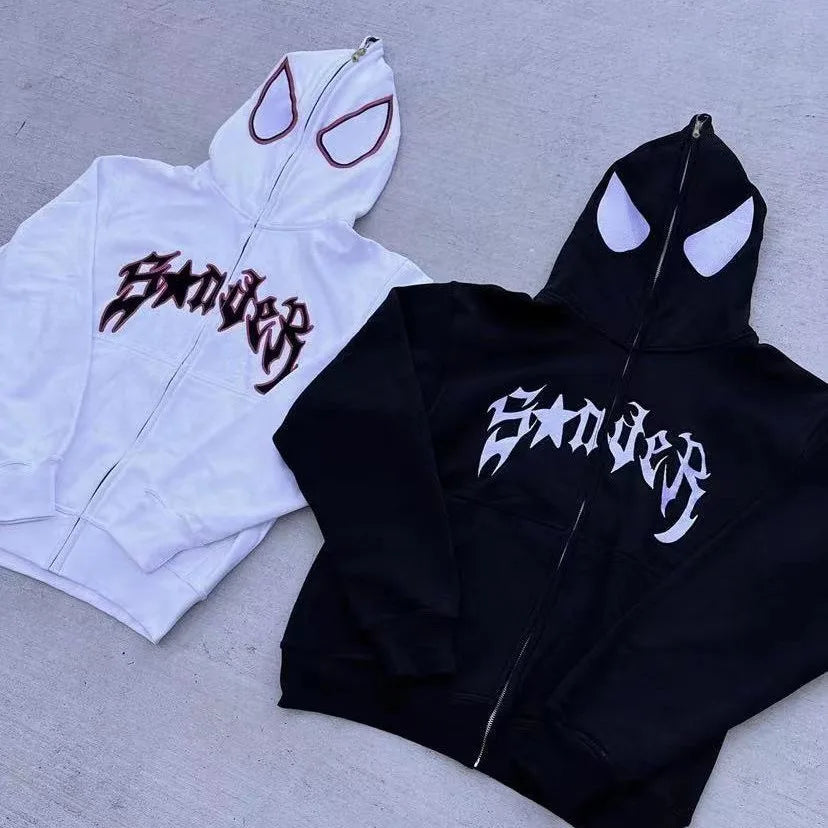 Hoodie Spider Oversized | Estilo Y2K Premium