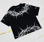 Cyber Thorn Tee | Camiseta Streetwear Gótica em Algodão