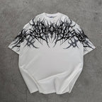 Cyber Thorn Tee | Camiseta Streetwear Gótica em Algodão