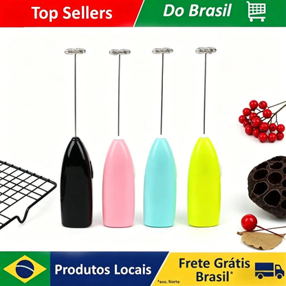 Mini Mixer Elétrico Premium – Café Cremoso, Leite Espuma!
