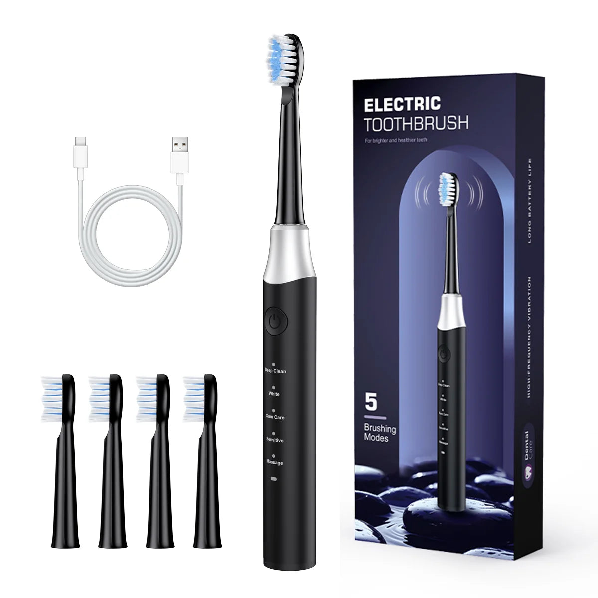 SonicSmile Pro – Escova Elétrica Sônica Recarregável